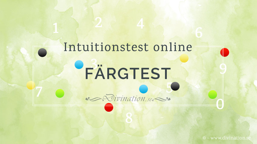 Intuitionstest online: Färgtest