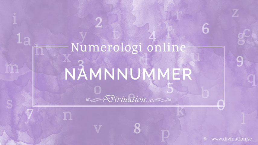 Numerologi online: namnnummer