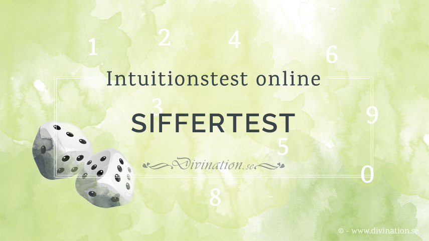 Intuitionstest online: Siffertest