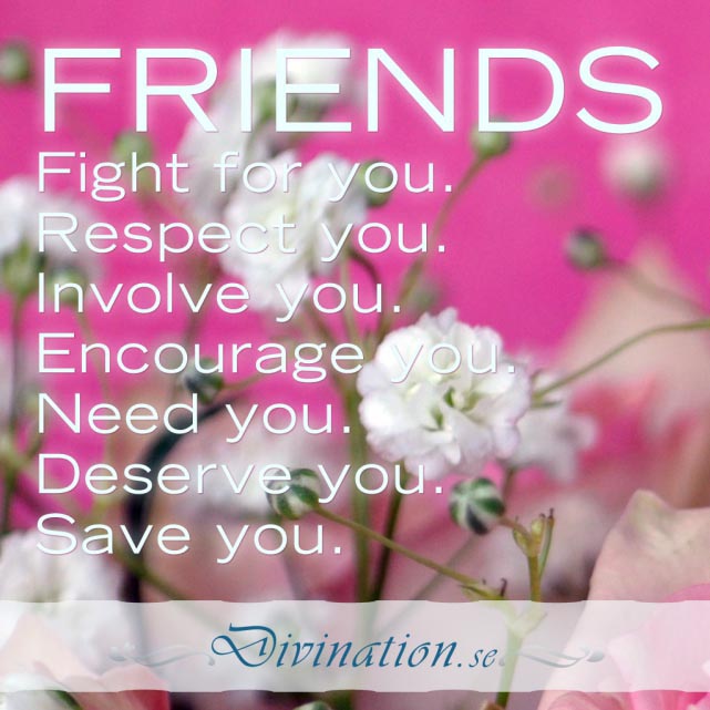 FRIENDS Fight for you. Respect