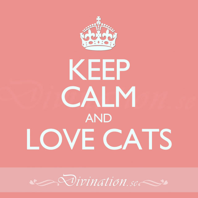 KEEP CALM AND LOVE CATS